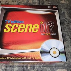 TV Edition scene it? DVD Trivia Board Game w/Real TV Clips (2004) New & Sealed!!
