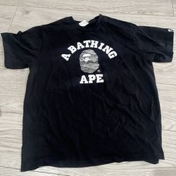 bape space camo college tee size large
