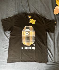 BAPE A Bathing Ape Plaid Ape Head Tee