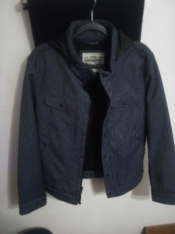 Levi's Stadium Denim Jacket With Hood