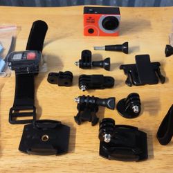 Explore One 4K Action GOPro Digital Camera w/ Grip Handle