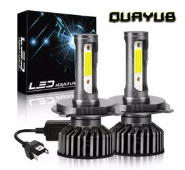 H4 9003 Super White 6000K 40000LM Kit LED Headlight Bulbs High Low Beam Combo 2