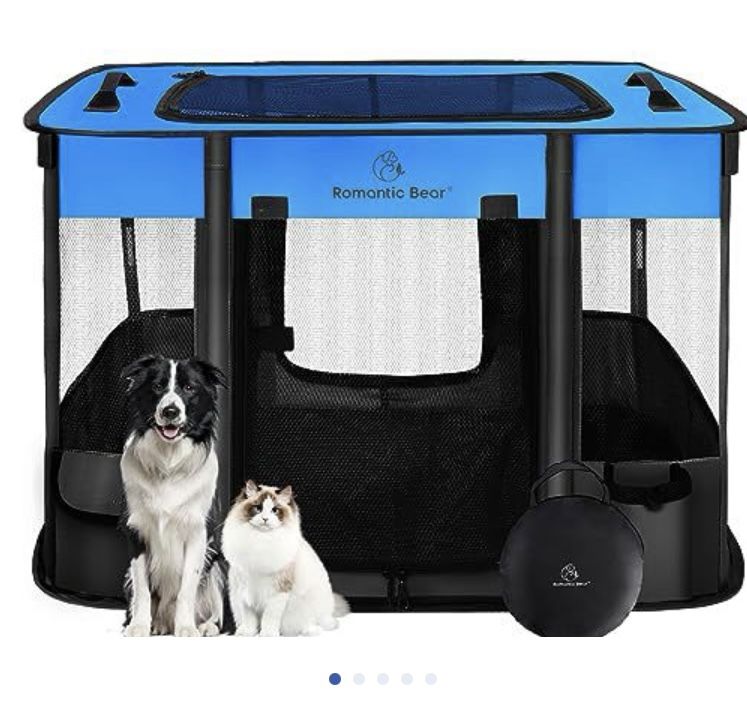 Pet Portable Playpen 43”x33”x23”