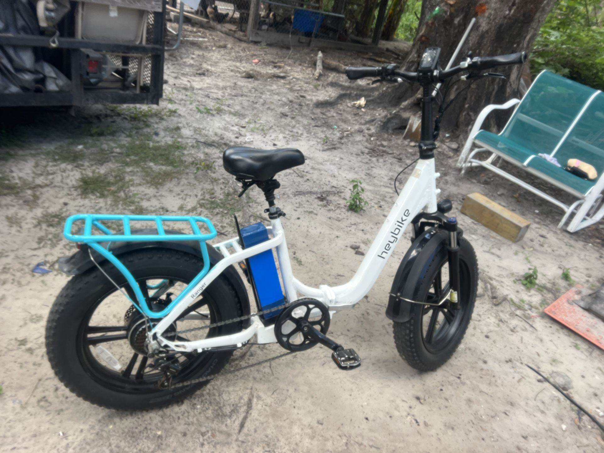 Heybike Ranger Electric Bike for Adults with 48V 15Ah Removable Battery, 850W Peak Electric Motor, [65 Miles 28MPH] 20 Inch x 4.0 Folding E-Bike with