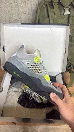Air Jordan 4 SE 95 Neon Sneakers Men's 14