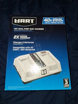 Hart 40v Dual Port Fast Charger