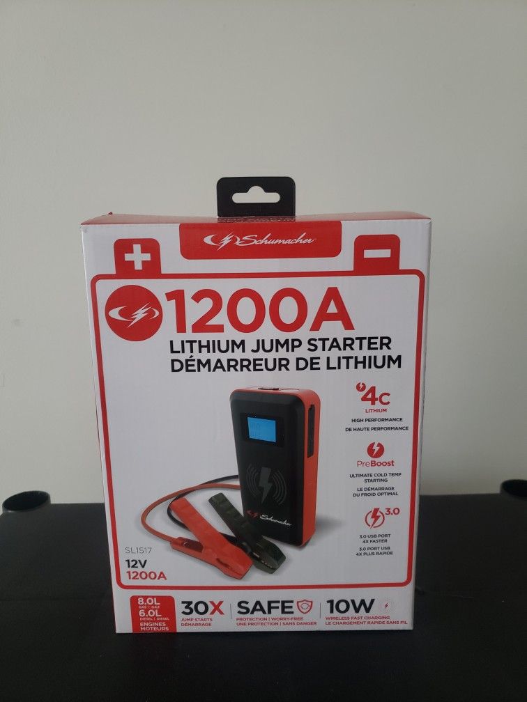 1200 A Lithium Jump Starter