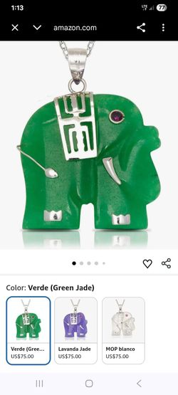 Cadenita de sterling Silver 925 con dihe de elefante no se si es original la piedra