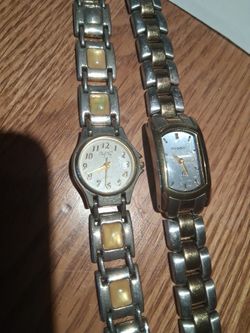 Watches Fossil & Cheryl Tiegs Vintage Rare Pair 2 For  1 Price