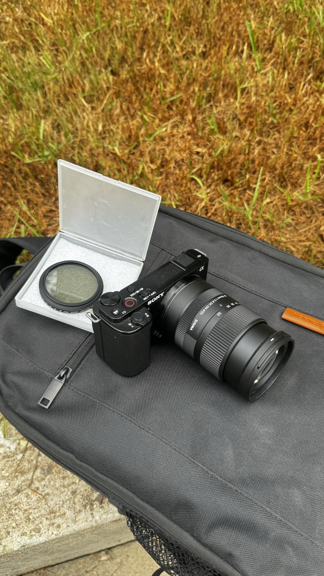 Sony ZVE-10 + Sigma 55 Mm Lense ( Like New Condition)