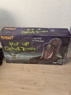 NEEDS REPAIR - Spirit Pop Up Grave Zombie HALLOWEEN