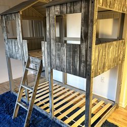 Twin Over Twin Tower Bunk Bed