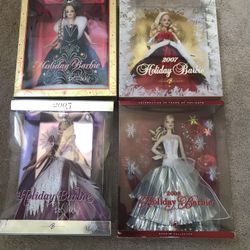 2005-2008 Holiday Barbies (collectors special) New in box!!