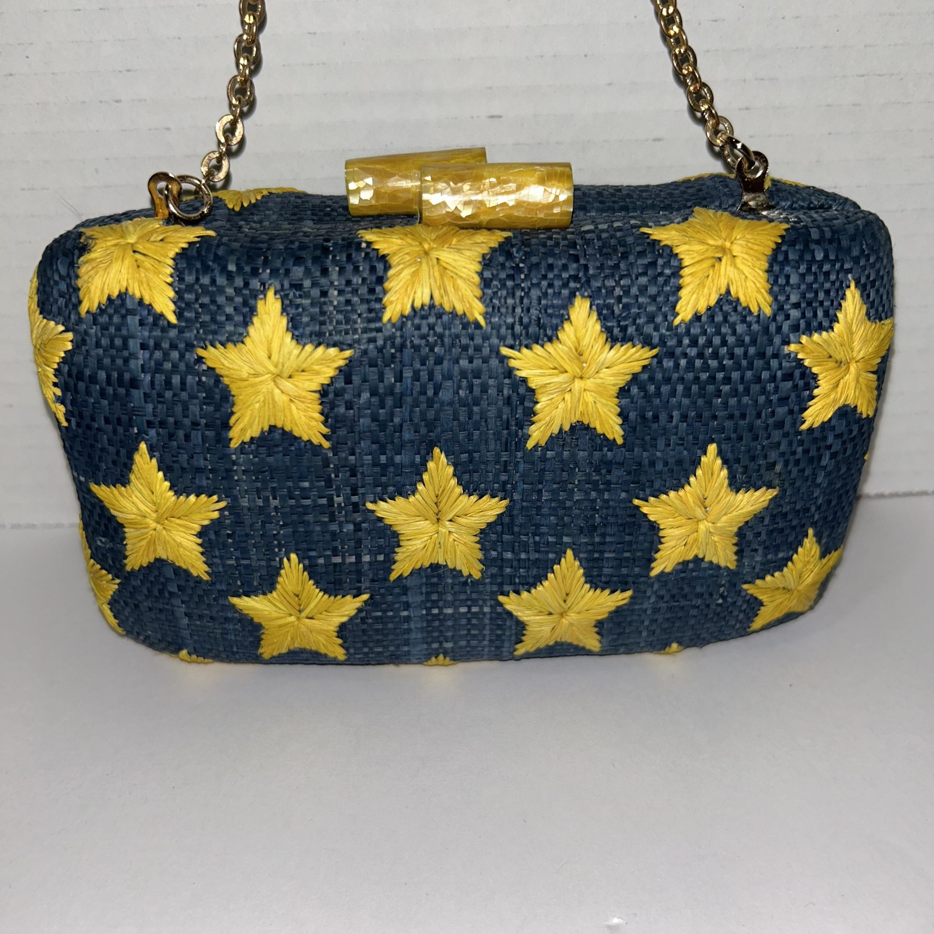 KAYU, Raffia Straw Star Clutch Purse  & Accessories