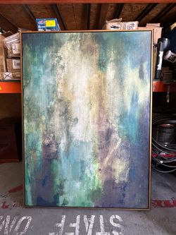 Huge 52x72” Blank Designer Canvas with Abstract Painting