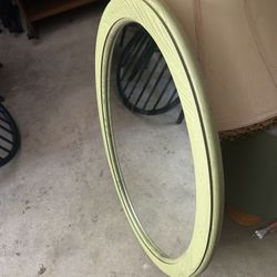 Oval Green Mirror 