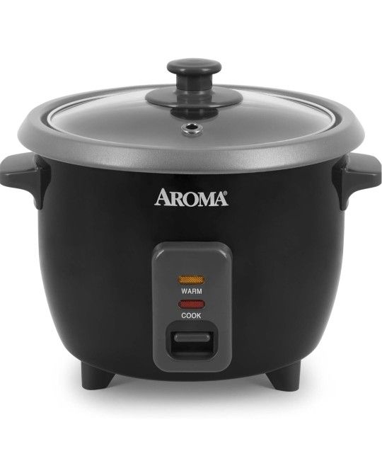 Aroma Housewares 1.5Qt. Rice & Grain Cooker (ARC-363NGB),Black,6-Cup Cooked / 3-Cup Uncooked