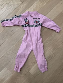 "Elizabeth" size 2t/3t race suit pink halloween