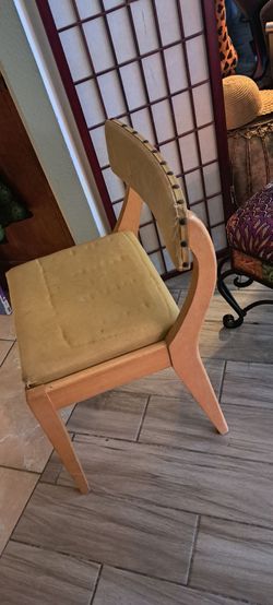 2950s heywood Wakefield sewing chair with seat storrage