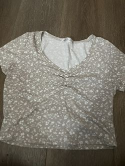 Floral Print Crop Top