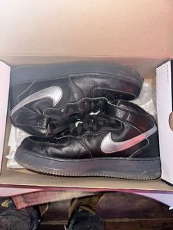 Black Leather Air Forces