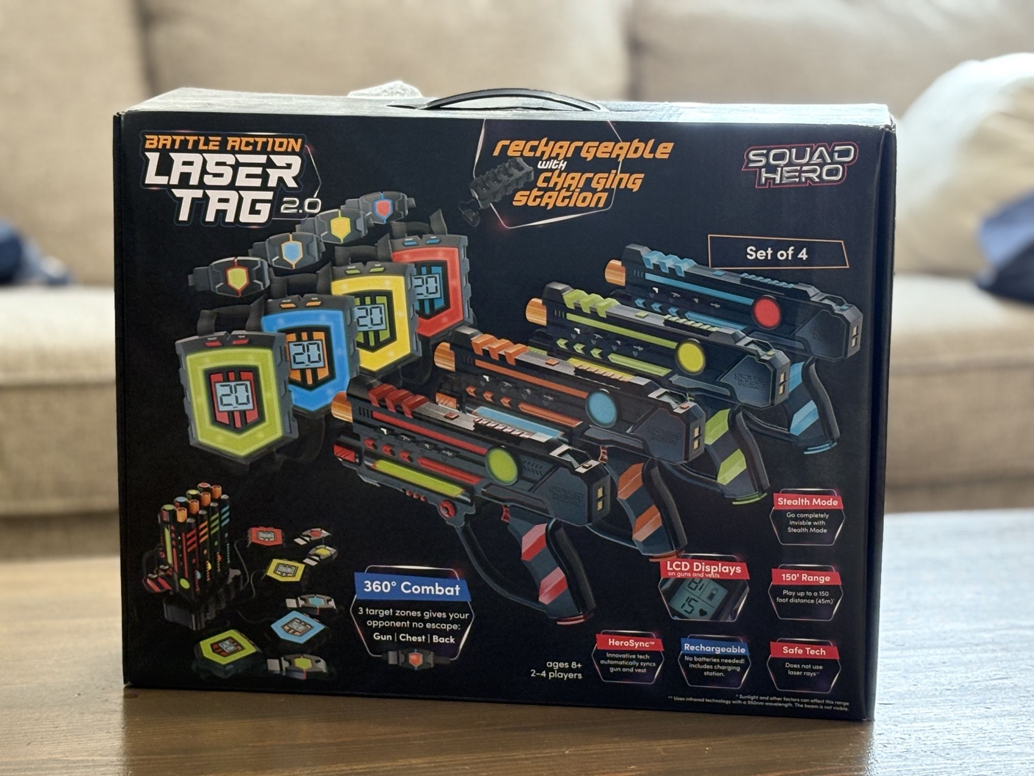 Squad Hero Rechargeable Laser Tag - Set of 4