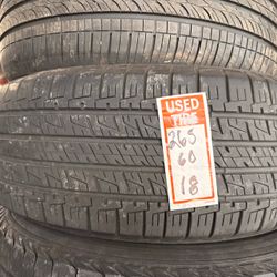 265/60/18 one tire used good condition