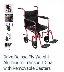 BRAND NEW Drive Deluxe Flyweight Transport Chair (In Box / Never Used)