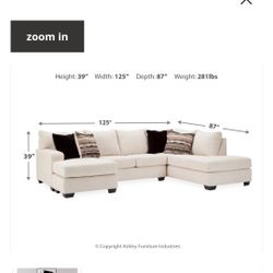 Cambri 2-Piece Sectional with Chaise & Ottoman