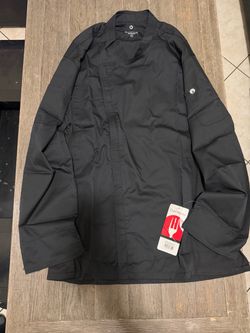 New Chef Works Hartford Chef Coat – Black XL – $25