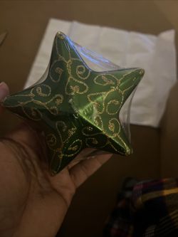 Christmas Holiday Star Ornament Candle