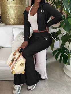 Black True Religion Pant Set 