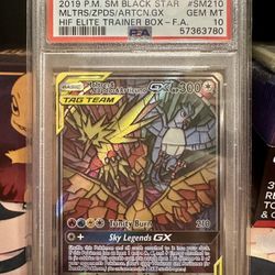 Pokemon - Legendary Birds Black Star Promo - PSA10