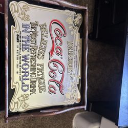 Vintage Coca Cola Mirror Tray 