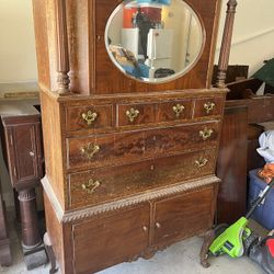 Antique armoire with mirror-Free to good home