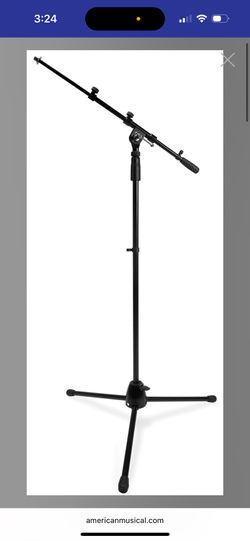 Hosa MSB-521BK Tripod Microphone Stand - Pair