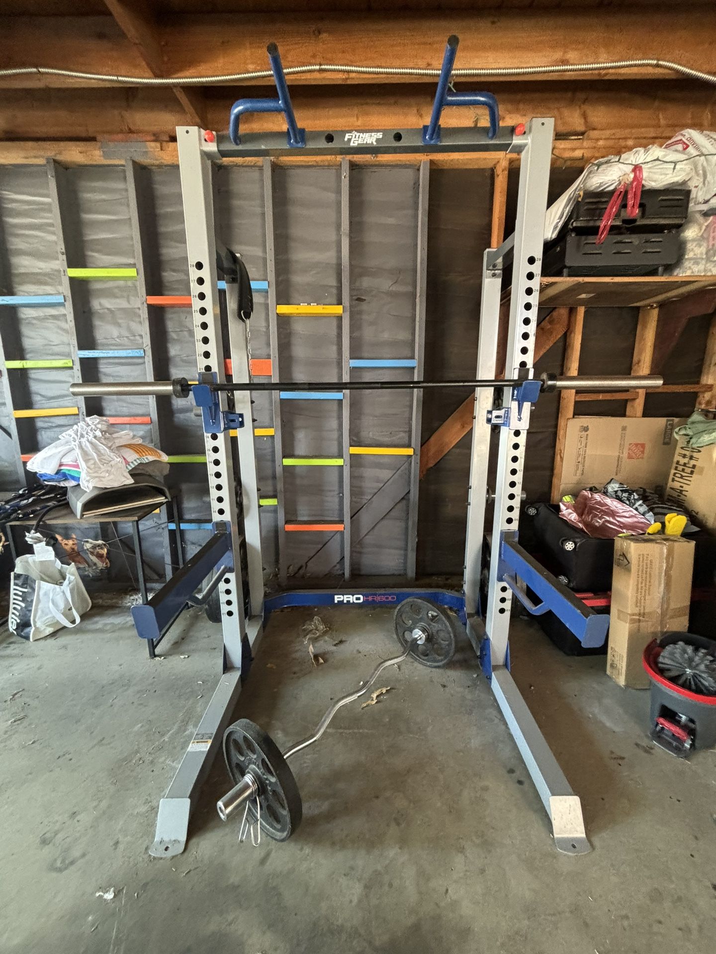 Squat Rack/Bench/Bars/Plates