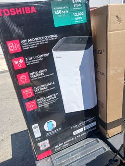 Toshiba portable ac 12,000 btu  free delivery