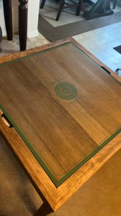 Wooden Mah Jong Game Set and Table