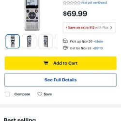 OM System - WS-882 Digital Voice Recorder