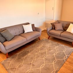 Two Piece Sofa Set (I’ll Throw In The Rug For Free)