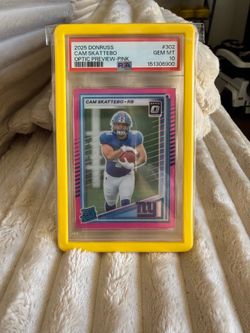 Cam Skattebo pink optic psa 10