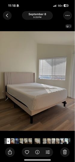 Queen mattress and frame