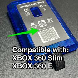 🎮🟦 Xbox 360 Slim / Xbox 360 E HDD Hard Drive Case • Brand New (Empty Caddy) 🟦🎮 . . . . . . . . . . . . . . . . . . . . . . . . . . . . . . . . . .