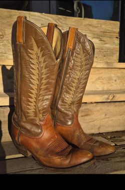 Tony Lama Black Label 6530 Western Cowboy Boots Brown Leather Women's Size 8B