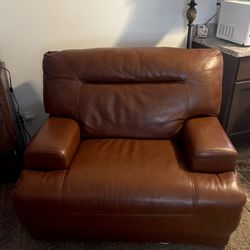 Leather Couch Recliner And A Leather Chaise Chair Recliner