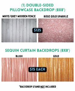 Photo Booth + Sequin Curtain Backdrops
