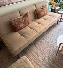 West Elm Convertible Sleeper Sofa / Daybed – Mid-Century Modern
