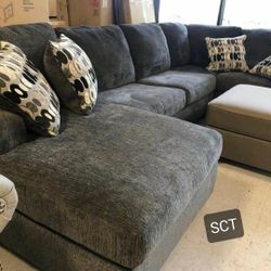 Ballinasloe Smoke Sectional Oversized Ashley Brand New 