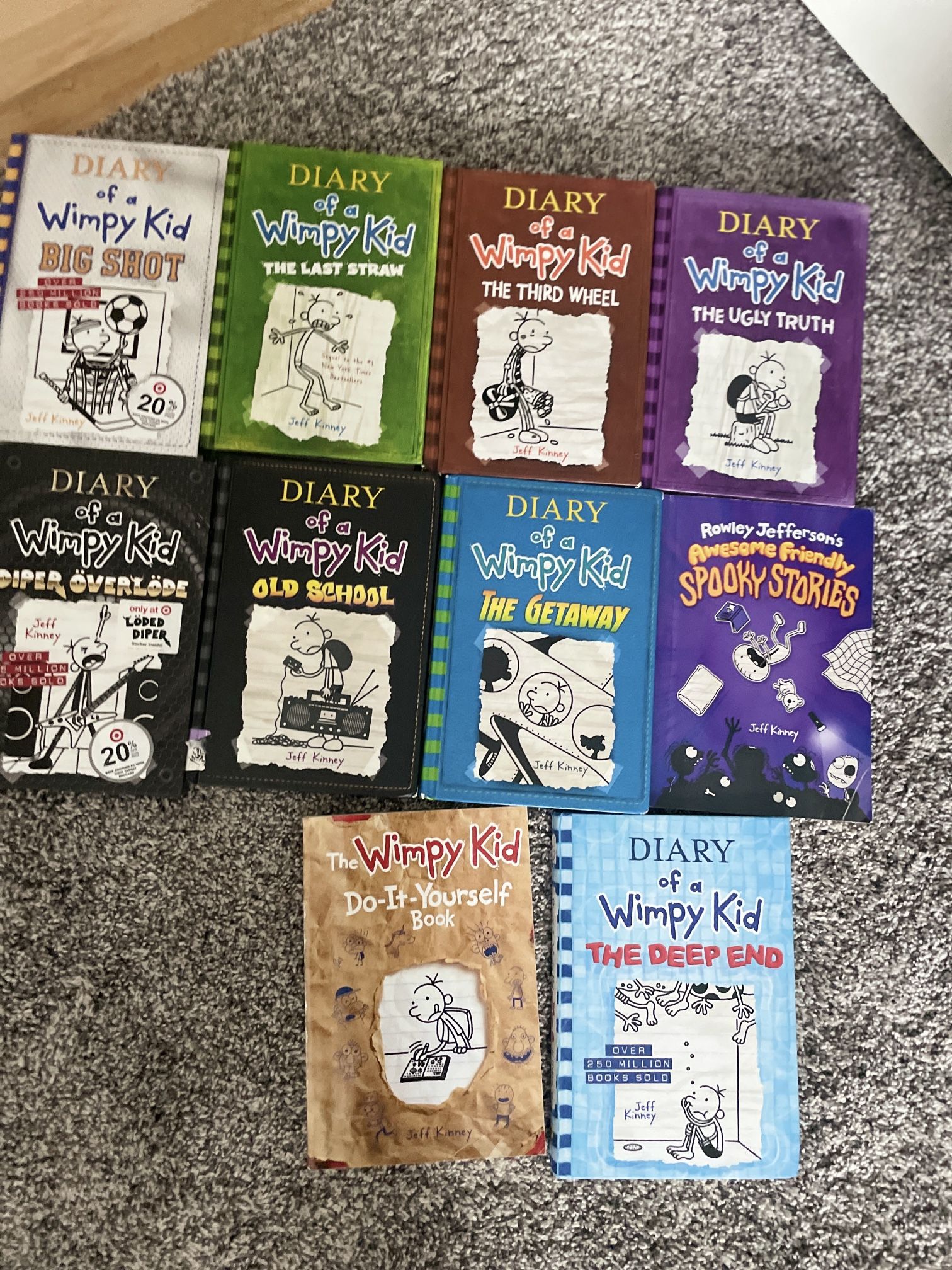 Diary Of A Wimpy Kid Hardback book lot